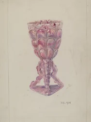 Marmorierte Vase
