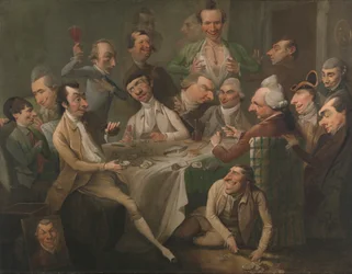 Eine Karikaturgruppe