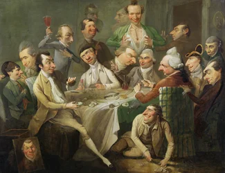 Eine Karikaturengruppe, ca. 1776