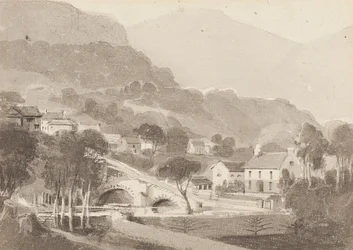 Brathay Brücke & Altes Brathay, Lake District, Cumbria, 1820