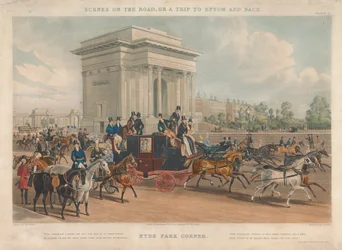 Szenen auf der Straße oder ein Ausflug nach Epsom und zurück, Hyde Park Corner