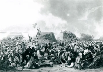 Die Schlacht von Sobraon, 10. Februar 1846