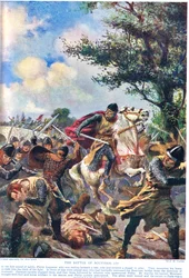 Schlacht von Bouvines 1214, Illustration aus 