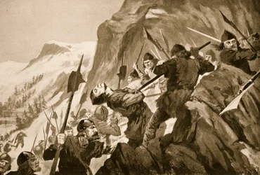 Die Schlacht von Morgarten, 1315