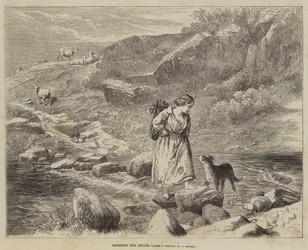 Überquerung des Baches