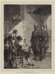 Einquartiert, Spanien, 1874