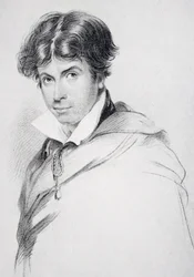 James Henry Leigh Hunt (1784-1859) im Alter von 44 Jahren, graviert von Henri Meyer (1844-99) aus 