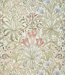 Persische Tapete, entworfen von John Henry Dearle (1860-1932) für Morris and Company
