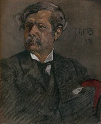 Porträt von Alfred East, um 1902