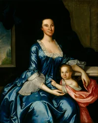 Porträt von Mrs. Matthew Tilghman und ihrer Tochter Anna Maria