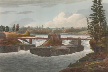 Glenns Falls Nr. 6 aus dem Hudson River Portfolio, 1822