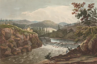Kleine Wasserfälle bei Luzerne Nr. 1 aus dem Hudson River Portfolio