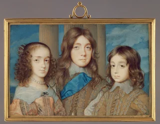 Nr. 3877 Kinder von Karl I.: James, Herzog von York, Prinzessin Elizabeth, Henry, Herzog von Gloucester, 1646-47