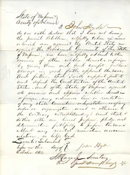Treueeid von John Hyde aus Missouri, County of St. Louis
