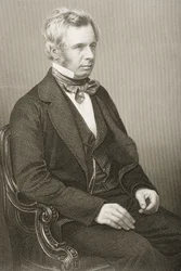 Peter John Locke King (1811-85), graviert von D.J. Pound nach einem Foto, aus 