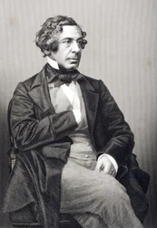 Samuel Warren (1807-77) graviert von D.J. Pound nach einem Foto, aus 