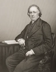 Thomas Binney (1798-1874), graviert von D.J. Pound nach einem Foto, aus 