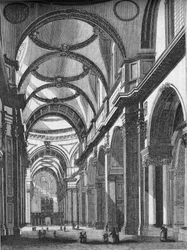 Innenansicht von St. Pauls, Blick nach Osten