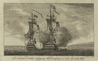 Sir Francis Drake greift die 