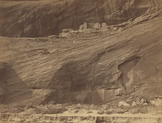 Ruinen der Klippenwohnungen, Canyon de Chelly, 1889