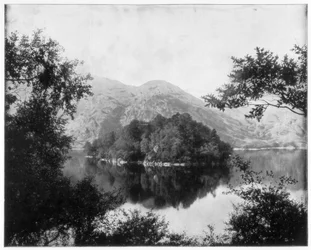 Ellens Insel, Loch Katrine, Schottland, spätes 19. Jahrhundert