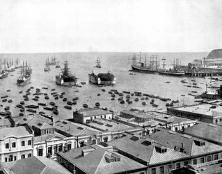 Hafen von Valparaiso, Chile, 1893
