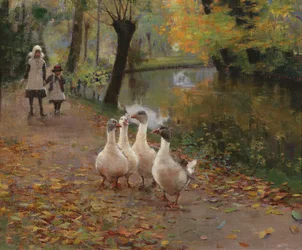 Gänsemädchen, 1885