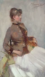 Porträt einer sitzenden Dame, 1887