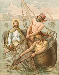 Jesus beim Fischen