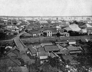 Blick auf Yokohama in Japan