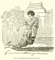 Drusus wird erstochen und stirbt anmutig