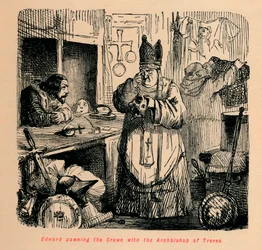 Edward verpfändet die Krone beim Erzbischof von Trier, um 1860, um 1860