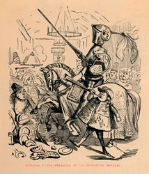 Einzug des Champions beim Krönungsbankett, um 1860, um 1860