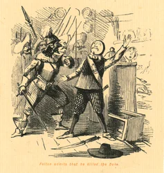 Felton gesteht, dass er den Herzog getötet hat, 1897.
