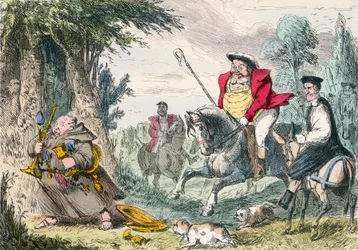 König Heinrich VIII. auf Mönchsjagd