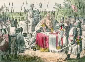 König Johann unterzeichnet die Magna Carta