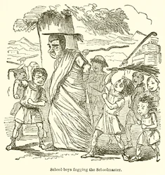 Schüler verprügeln den Schulmeister