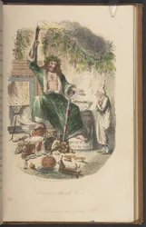 Scrooges dritter Besucher, aus der Erstausgabe von 
