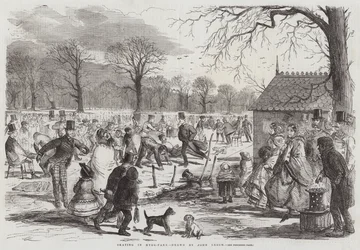 Schlittschuhlaufen im Hyde-Park