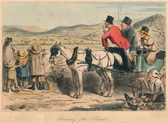 Jagd auf die Hunde, 1865. Künstler: John Leech, Hablot Knight Browne
