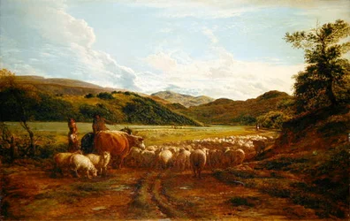 Ein schöner Abend nach dem Regen, eine Szene in Wales