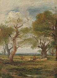 Landschaft mit Figuren