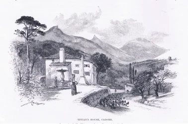 Tizians Haus, Cadore, aus The Magazine of Art 1893, Cassell and Company
