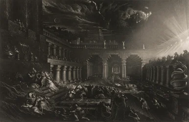 Belsazars Fest, aus Illustrationen der Bibel