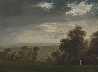 Landschaft, möglicherweise die Isle of Wight oder Richmond Hill