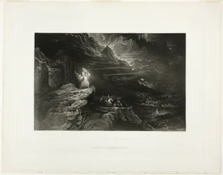 Moses zerbricht die Tafeln, aus Illustrationen der Bibel