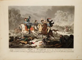 Die Flucht Bonapartes aus der Schlacht von Krasnoi, 1814