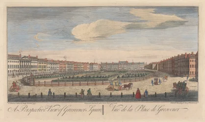 Eine perspektivische Ansicht des Grosvenor Square