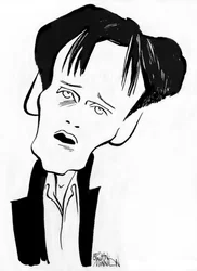 Ian Bostridge - Karikatur des englischen Opernsängers