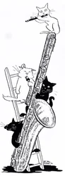 Saxophon und Flöte